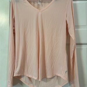 ZYIA asymmetrical long sleeve v-neck shirt.